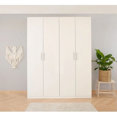 Rauch Koluna Kleiderschrank - Schwenktüren, 4-teiliger, Weiß Rauch Koluna Kleiderschrank - Schwenktüren, 4-teiliger, Weiß