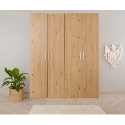 RAUCH Koluna Kleiderschrank - Eiche Artisan, 4 Türen - Schrank RAUCH Koluna Kleiderschrank - Eiche Artisan, 4 Türen - Schrank