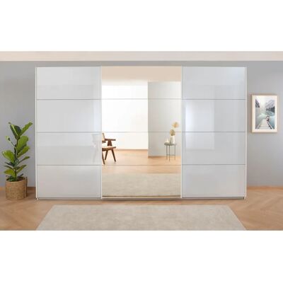 RAUCH Koluna Schiebetürenschrank mit Glas & Spiegel - Garderobe RAUCH Koluna Schiebetürenschrank mit Glas & Spiegel - Garderobe