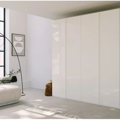 RAUCH Skat Meridian Kleiderschrank - Glasfront, 4 Türen, 201cm Breit RAUCH Skat Meridian Kleiderschrank - Glasfront, 4 Türen, 201cm Breit