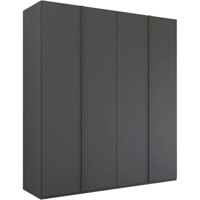 RAUCH Skat Meridian Kleiderschrank - Grau - 4-türig, 4 Schubladen, 201x63x223cm RAUCH Skat Meridian Kleiderschrank - Grau - 4-türig, 4 Schubladen, 201x63x223cm