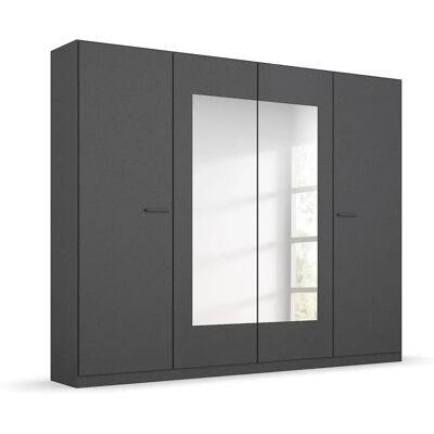 Höffner Fulmer Grauer Kleiderschrank - Drehtürenschrank Höffner Fulmer Grauer Kleiderschrank - Drehtürenschrank