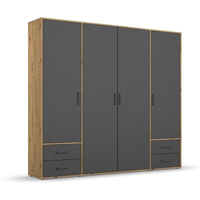 Rauch Kleiderschrank Voyager - Grau (Eiche Artisan, Graumetallic) - Wardrobe Rauch Kleiderschrank Voyager - Grau (Eiche Artisan, Graumetallic) - Wardrobe