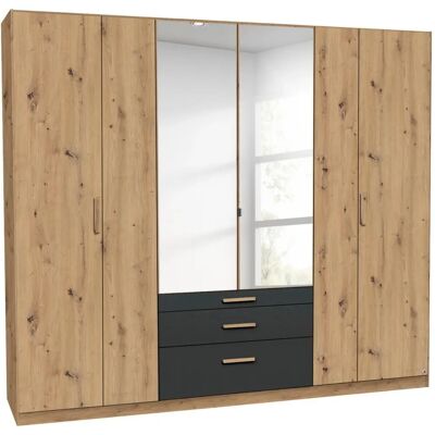 Sconto Mosbach Kleiderschrank - Holzfarben - 226x210cm - Drehtürenschrank Sconto Mosbach Kleiderschrank - Holzfarben - 226x210cm - Drehtürenschrank