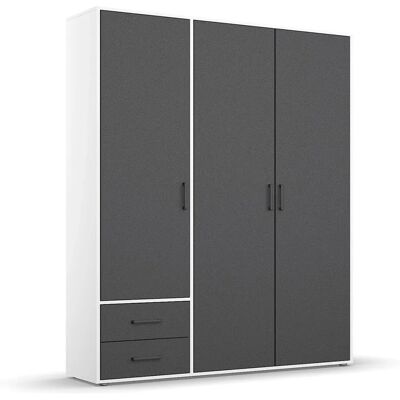 RAUCH Voyager Kleiderschrank - 3-türig, 140cm breit, Weiß RAUCH Voyager Kleiderschrank - 3-türig, 140cm breit, Weiß