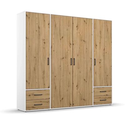 Rauch Voyager Kleiderschrank - 4 Türen, 7 Böden, Modernes Design Rauch Voyager Kleiderschrank - 4 Türen, 7 Böden, Modernes Design