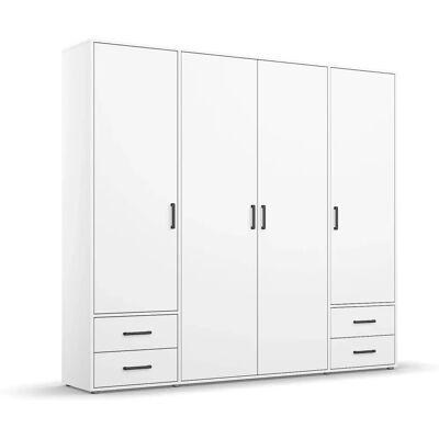 RAUCH Voyager Kleiderschrank - 4 Türen, weiß, 187x194x53cm RAUCH Voyager Kleiderschrank - 4 Türen, weiß, 187x194x53cm