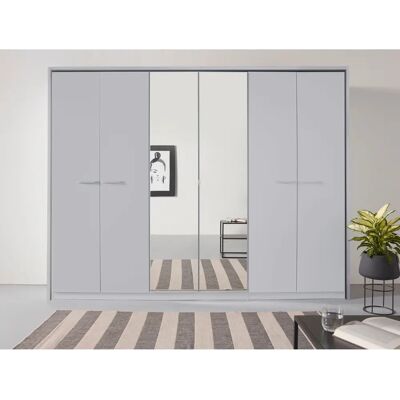 Rauch Oteli Grauschrank - 6-türig, Modern, Großes Fassungsvermögen Rauch Oteli Grauschrank - 6-türig, Modern, Großes Fassungsvermögen