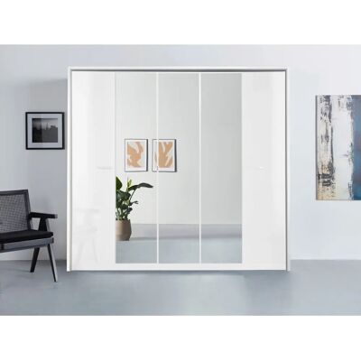 RAUCH Oteli Kleiderschrank - Weiß, Spiegel, 5-türig - Kleiderschrank RAUCH Oteli Kleiderschrank - Weiß, Spiegel, 5-türig - Kleiderschrank
