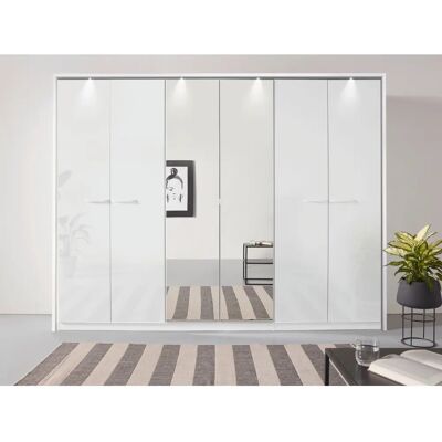 RAUCH Oteli Kleiderschrank - 6 Türen, mit Beleuchtung, Hochglanz, 275x231x58 cm RAUCH Oteli Kleiderschrank - 6 Türen, mit Beleuchtung, Hochglanz, 275x231x58 cm