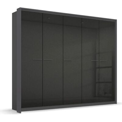 RAUCH Oteli Kleiderschrank - 5 Türen, 230x212x58cm, Grau, Ohne Beleuchtung RAUCH Oteli Kleiderschrank - 5 Türen, 230x212x58cm, Grau, Ohne Beleuchtung