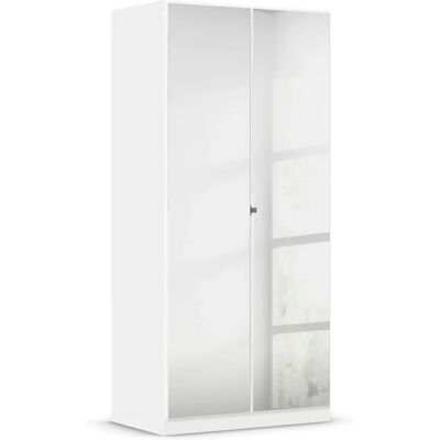 Rauch Reflect Kleiderschrank - 2 Türen mit Spiegel - Innenraumaufteilung - 197cm hoch Rauch Reflect Kleiderschrank - 2 Türen mit Spiegel - Innenraumaufteilung - 197cm hoch