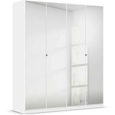 Rauch Reflect Kleiderschrank - 181x210cm, 4-türig, Weiß, Spiegel Rauch Reflect Kleiderschrank - 181x210cm, 4-türig, Weiß, Spiegel