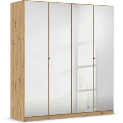 Rauch blue Reflect Kleiderschrank - 4 Türen, verstellbare Einlegeböden, Spiegeltüren Rauch blue Reflect Kleiderschrank - 4 Türen, verstellbare Einlegeböden, Spiegeltüren