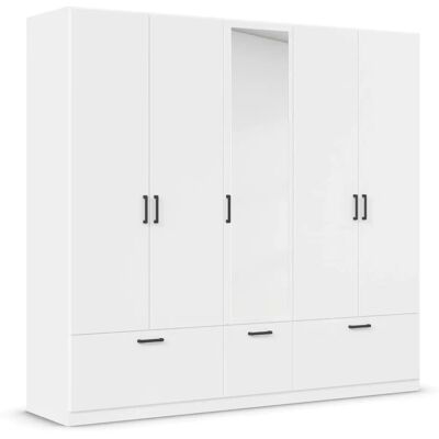 Rauch BLUE Bari 5-türiger Kleiderschrank mit Spiegel - Kleiderschrank Rauch BLUE Bari 5-türiger Kleiderschrank mit Spiegel - Kleiderschrank