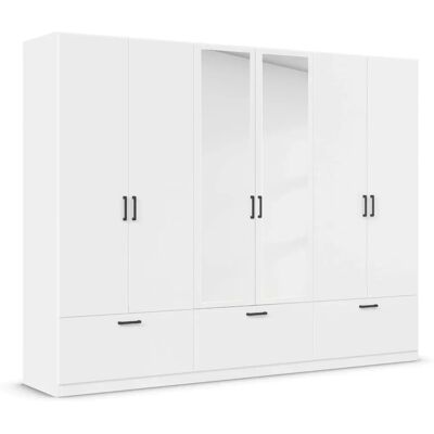 RAUCH Bari Kleiderschrank - 6 Türen, 6 Einlegeböden, 3 Schubladen - Hergestellt in Deutschland RAUCH Bari Kleiderschrank - 6 Türen, 6 Einlegeböden, 3 Schubladen - Hergestellt in Deutschland