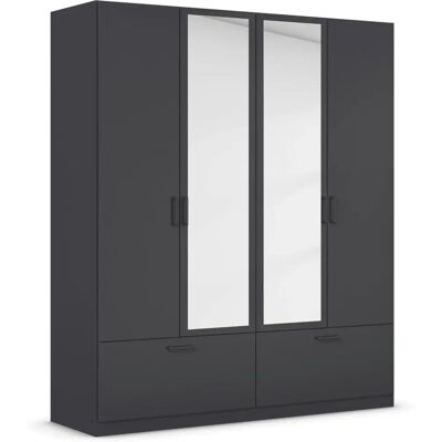 RAUCH Bari Kleiderschrank - Verstellbare Regale & Spiegel RAUCH Bari Kleiderschrank - Verstellbare Regale & Spiegel
