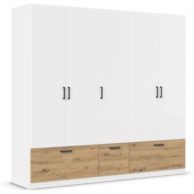 RAUCH Bari Kleiderschrank - Verstellbare Böden & 5 Türen RAUCH Bari Kleiderschrank - Verstellbare Böden & 5 Türen