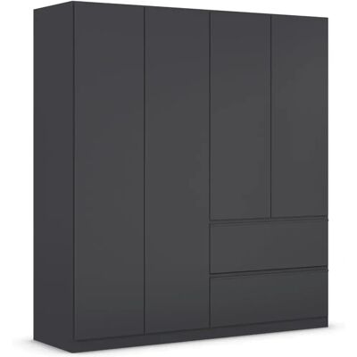 RAUCH Costa Drehtürenschrank - Reversibel, Grau-Metallic RAUCH Costa Drehtürenschrank - Reversibel, Grau-Metallic