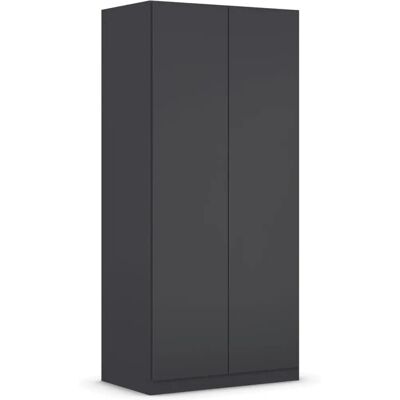 RAUCH Costa Kleiderschrank - 2 Türen, Grau, 91cm breit RAUCH Costa Kleiderschrank - 2 Türen, Grau, 91cm breit