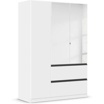 RAUCH Costa Kleiderschrank - 3/2/2 Türen, Weiß/Schwarz RAUCH Costa Kleiderschrank - 3/2/2 Türen, Weiß/Schwarz