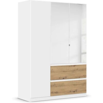 Kleiderschrank Costa von Rauch - 3-türig, Alpinweiß/Eiche Artisan, 136x197x54 cm Kleiderschrank Costa von Rauch - 3-türig, Alpinweiß/Eiche Artisan, 136x197x54 cm