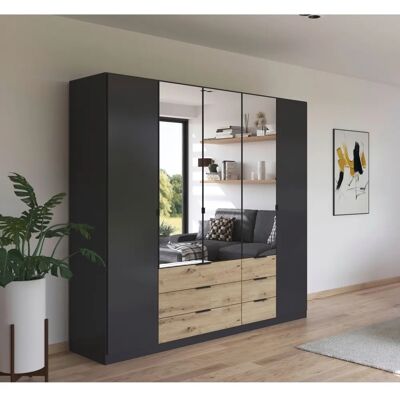 RAUCH Davoa Kleiderschrank - 5-türig, verstellbare Regale, 226cm RAUCH Davoa Kleiderschrank - 5-türig, verstellbare Regale, 226cm