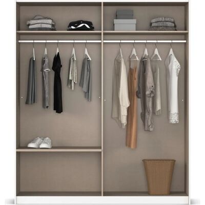 Rauch Elara Kleiderschrank - Glastür - 210cm H Rauch Elara Kleiderschrank - Glastür - 210cm H