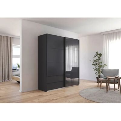 rauch Elara Kleiderschrank - Spiegeltür, 2 Einlegeböden, 210cm H rauch Elara Kleiderschrank - Spiegeltür, 2 Einlegeböden, 210cm H