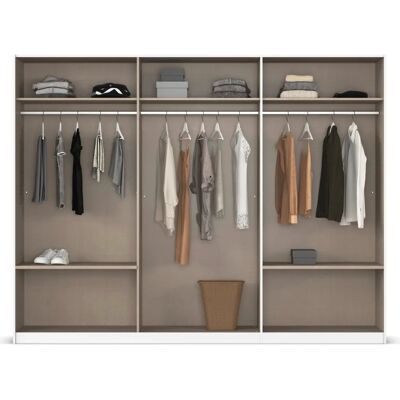 RAUCH Elara Kleiderschrank - 3 Türen, 3 Kleiderstangen, 5 Böden RAUCH Elara Kleiderschrank - 3 Türen, 3 Kleiderstangen, 5 Böden