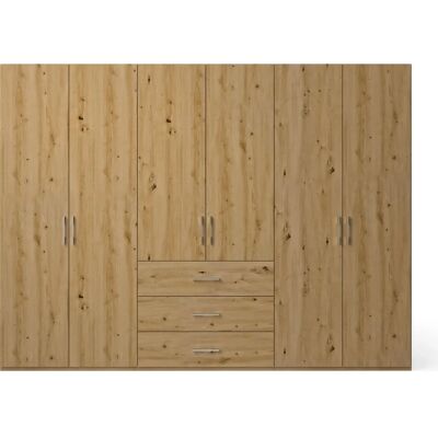 Musterring Henderson Kleiderschrank - 6 Türen, Braun, 6 Einlegeböden Musterring Henderson Kleiderschrank - 6 Türen, Braun, 6 Einlegeböden