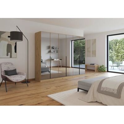 Sconto Skyla Fa színű szekrény - Tolóajtós Sconto Skyla Fa színű szekrény - Tolóajtós