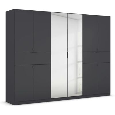 rauch BLUE Ticao Schrank - 10 Türen mit Spiegel - 3 Einlegeböden - 2 Schubladen - 271cm breit rauch BLUE Ticao Schrank - 10 Türen mit Spiegel - 3 Einlegeböden - 2 Schubladen - 271cm breit
