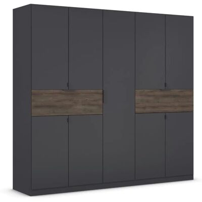 Rauch Ticao Kleiderschrank - Grau/Atlantic Oak - 226x210x54cm Rauch Ticao Kleiderschrank - Grau/Atlantic Oak - 226x210x54cm