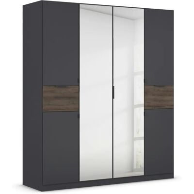 Rauch Kleiderschrank Ticao - 6 Türen, 3 Einlegeböden, 2 Schubladen Rauch Kleiderschrank Ticao - 6 Türen, 3 Einlegeböden, 2 Schubladen
