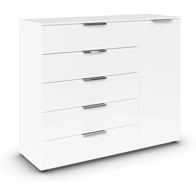 Sconto Weiß Sideboard - 120x100 cm - Moderner Stauraum Sconto Weiß Sideboard - 120x100 cm - Moderner Stauraum