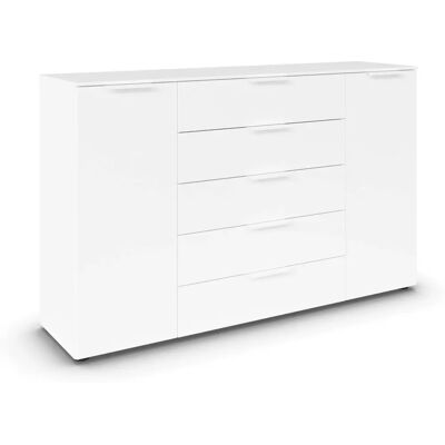 RAUCH Flipp Sideboard - 2-türig, 5 Schubladen, Weiß RAUCH Flipp Sideboard - 2-türig, 5 Schubladen, Weiß