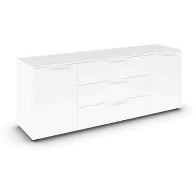 Rauch Flipp Weiß Sideboard - 2-Türig 3-Schubladen Möbel Rauch Flipp Weiß Sideboard - 2-Türig 3-Schubladen Möbel
