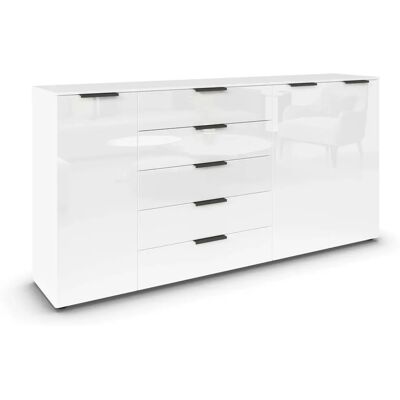 Höffner Sideboard - Weiß - Modern, Vielseitig, Großer Stauraum Höffner Sideboard - Weiß - Modern, Vielseitig, Großer Stauraum