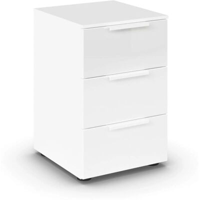 RAUCH Flipp Nachttisch - 3 Soft-Close Schubladen, 40x61x42cm RAUCH Flipp Nachttisch - 3 Soft-Close Schubladen, 40x61x42cm