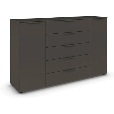 RAUCH Flipp Sideboard - 5 Schubladen, grau (graphit), 160x42cm RAUCH Flipp Sideboard - 5 Schubladen, grau (graphit), 160x42cm