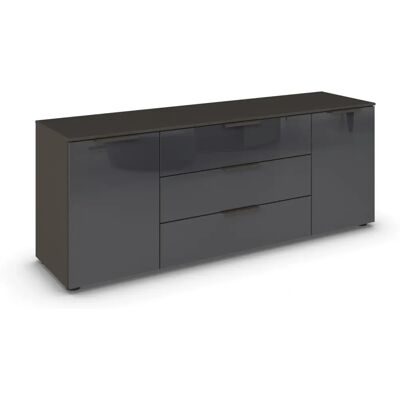 RAUCH Flipp Sideboard - Soft-Close, 2 Regale, Glasfronten RAUCH Flipp Sideboard - Soft-Close, 2 Regale, Glasfronten