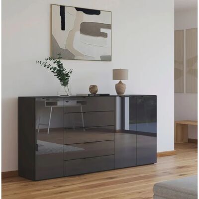 Rauch Flipp Sideboard - 3-türig, 5 Schubladen - 200x99x42cm Rauch Flipp Sideboard - 3-türig, 5 Schubladen - 200x99x42cm