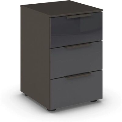 rauch ORANGE Flipp Nachttisch - 3 Schubladen, Grau rauch ORANGE Flipp Nachttisch - 3 Schubladen, Grau