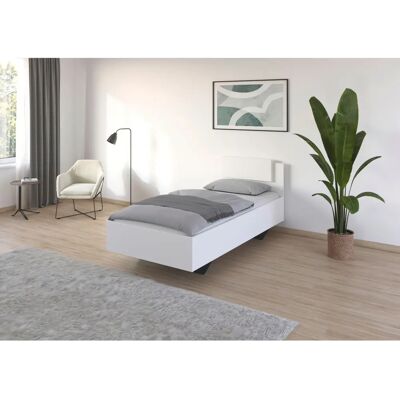 Rauch Maika Bett - 100x200cm Weiß Lederoptik - Bett Rauch Maika Bett - 100x200cm Weiß Lederoptik - Bett