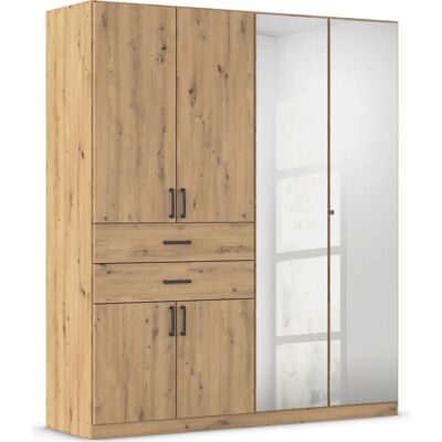 RAUCH Maika Kleiderschrank - 6 Türen, 6 Regale, 2 Schubladen - Kleiderschrank RAUCH Maika Kleiderschrank - 6 Türen, 6 Regale, 2 Schubladen - Kleiderschrank