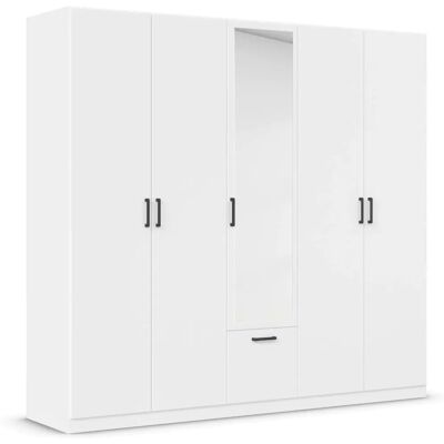 Rauch Bari Kleiderschrank - 5-Türen Spiegel & Schublade Rauch Bari Kleiderschrank - 5-Türen Spiegel & Schublade