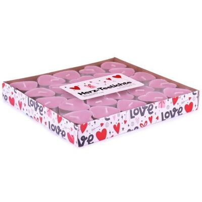 Pajoma 96968 Bougie de Cire Rose en Forme de Cœur - Bougie Pajoma 96968 Bougie de Cire Rose en Forme de Cœur - Bougie