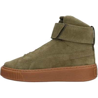 Puma Grüne Leder Mid Trainers - Leder, Mittelhohe, Schnürung Puma Grüne Leder Mid Trainers - Leder, Mittelhohe, Schnürung