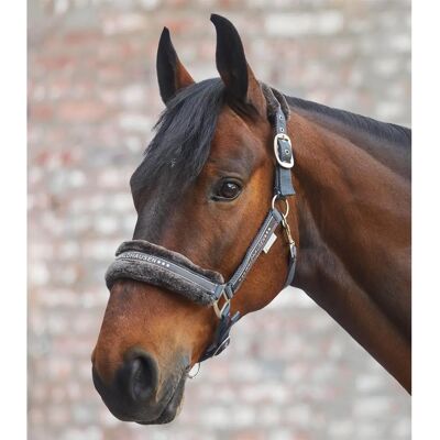 Waldhausen Elegantes Kunstfell-Halfter - Verstellbar, Stilvoll - Pferdeaccessoire Waldhausen Elegantes Kunstfell-Halfter - Verstellbar, Stilvoll - Pferdeaccessoire